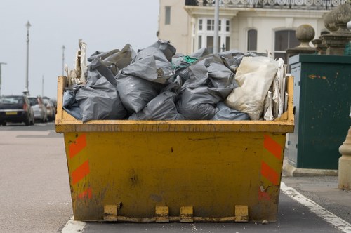 Professional house clearance team at work in Mill Hill