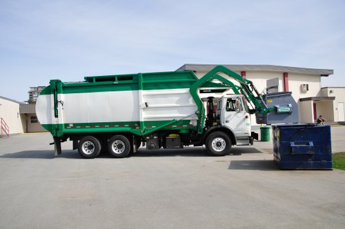 Secure commercial waste payment illustration