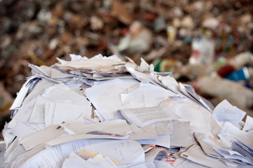 Environmental professionals handling hazardous waste in Mill Hill